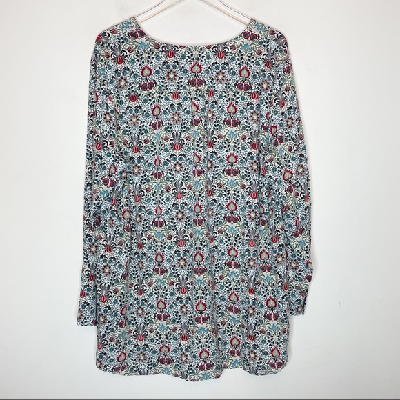 J. Jill Women's Multicolored Paisley and Floral Print Blouse XL - Picture 2 of 11